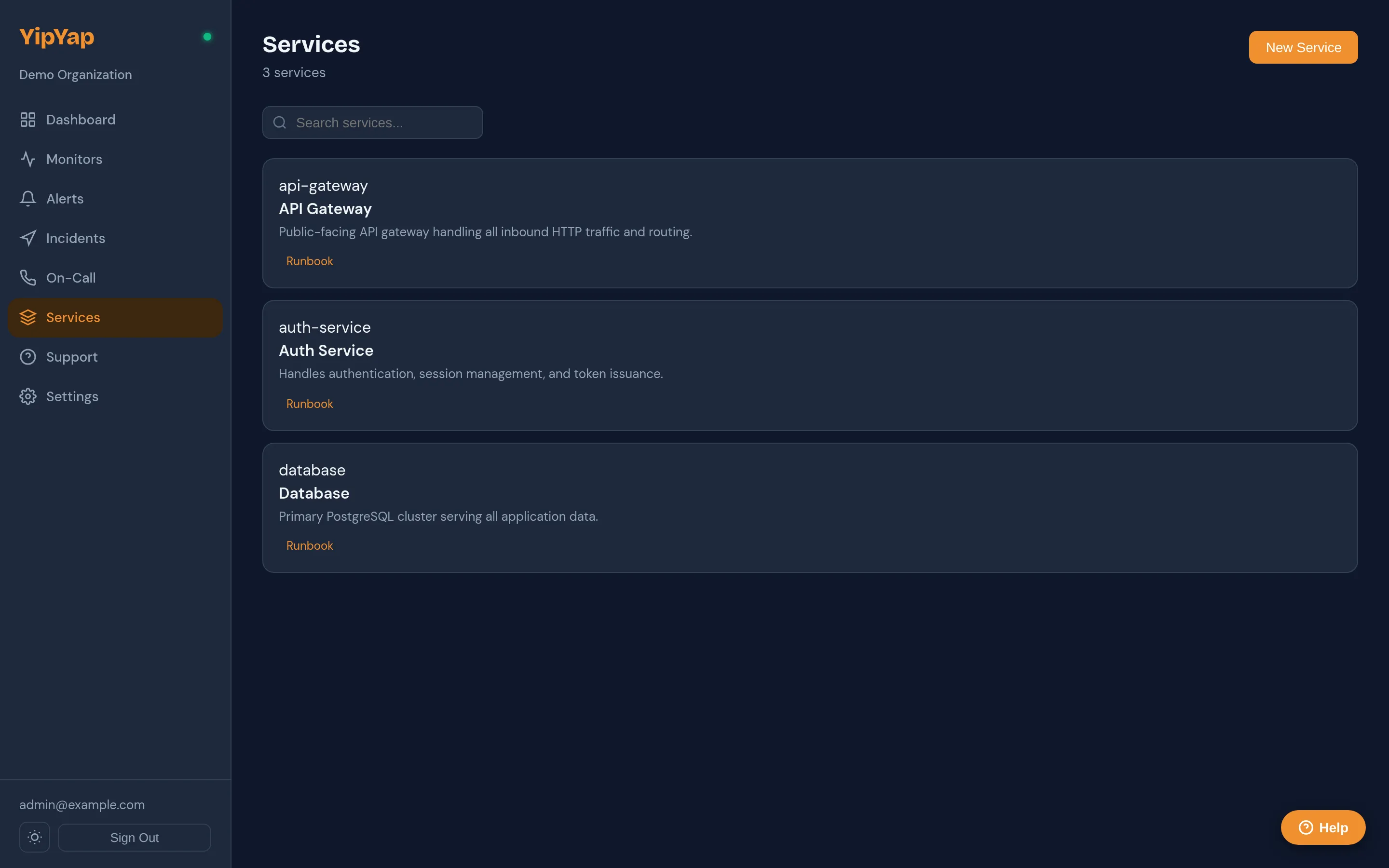 Service catalog overview